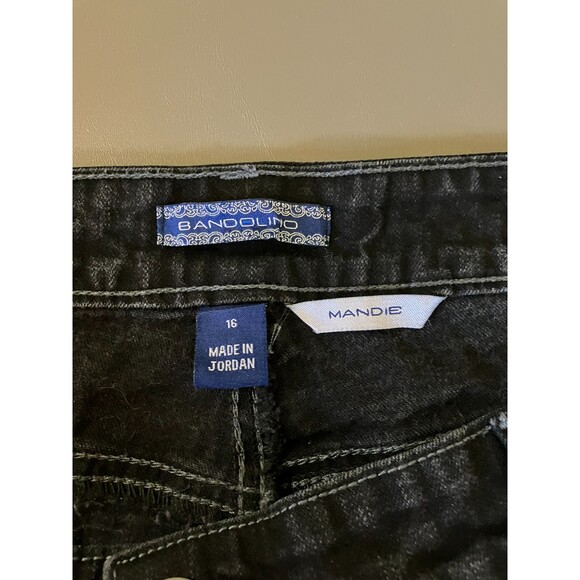 Bandalino Mandie straight leg black jeans - Picture 3 of 10